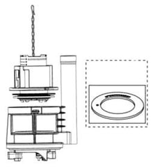 Toto THU451.10A-A Drain Valve Assembly for Elongated Toilet