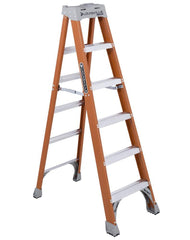 Louisville Ladder FS1506 6-Foot Fiberglass Step Ladder 300-Pound Load Capacity