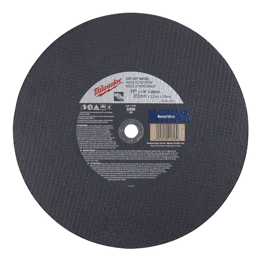 MILWAUKEE 49-94-1475 GRINDING & CUT OFF WHEELS
