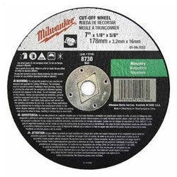 Milwaukee 49-94-7050 7 in. x 3/32 in. x 5/8 in. cut-off wheel (Type 1)