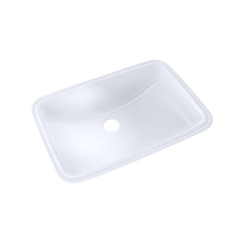 TOTO LT542G#01 19 x 12-3/8 Rectangular Undermount Bathroom Sink with CEFIONTECT, Cotton White