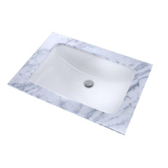 TOTO LT542G#01 19 x 12-3/8 Rectangular Undermount Bathroom Sink with CEFIONTECT, Cotton White