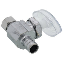 BrassCraft BRPX14X C 1/2 x 3/8 inch PEX Barbed x OD Compression Knurled Handle Straight Supply Stop Valve