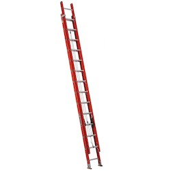 Louisville Ladder FE3228 28ft Fiberglass Extension Ladder 300 lb Load Capacity