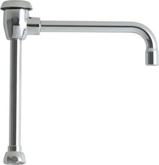 Chicago Faucets GN8BVBJKABCP 8 in. Rigid/Swing Gooseneck Spout with Atmospheric Vacuum Breaker Polished Chrome