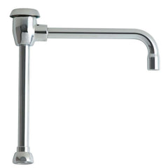 Chicago Faucets GN8BVBJKABCP 8 in. Rigid/Swing Gooseneck Spout with Atmospheric Vacuum Breaker Polished Chrome