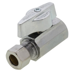 BrassCraft KTR10X C Ball Handle Straight Supply Stop Valve 3/8 FIP x OD Compression