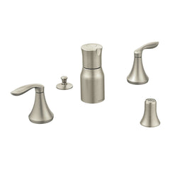 Moen T5220BN Eva 2-Hole Bidet Faucet Trim Kit in Brushed Nickel (Valve Sold Separately)