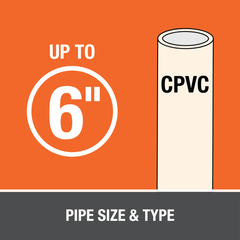 Oatey 31130 16 oz Plastic Orange Pipe Cement
