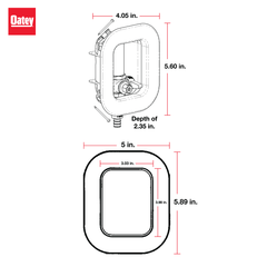 Oatey 39132 I2K Quarter-Turn F1960 PEX Ice Maker Supply Box