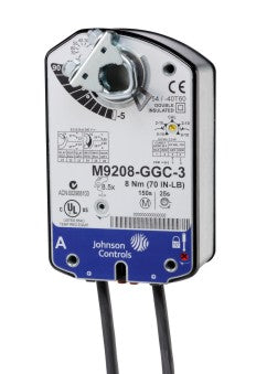 Johnson Controls M9208-GGA-3 Direct Coupled, 70 lb-in, Spring-Return