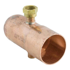 Uponor A2402000 2 Copper Manifold End Cap With Drain And Vent Connections