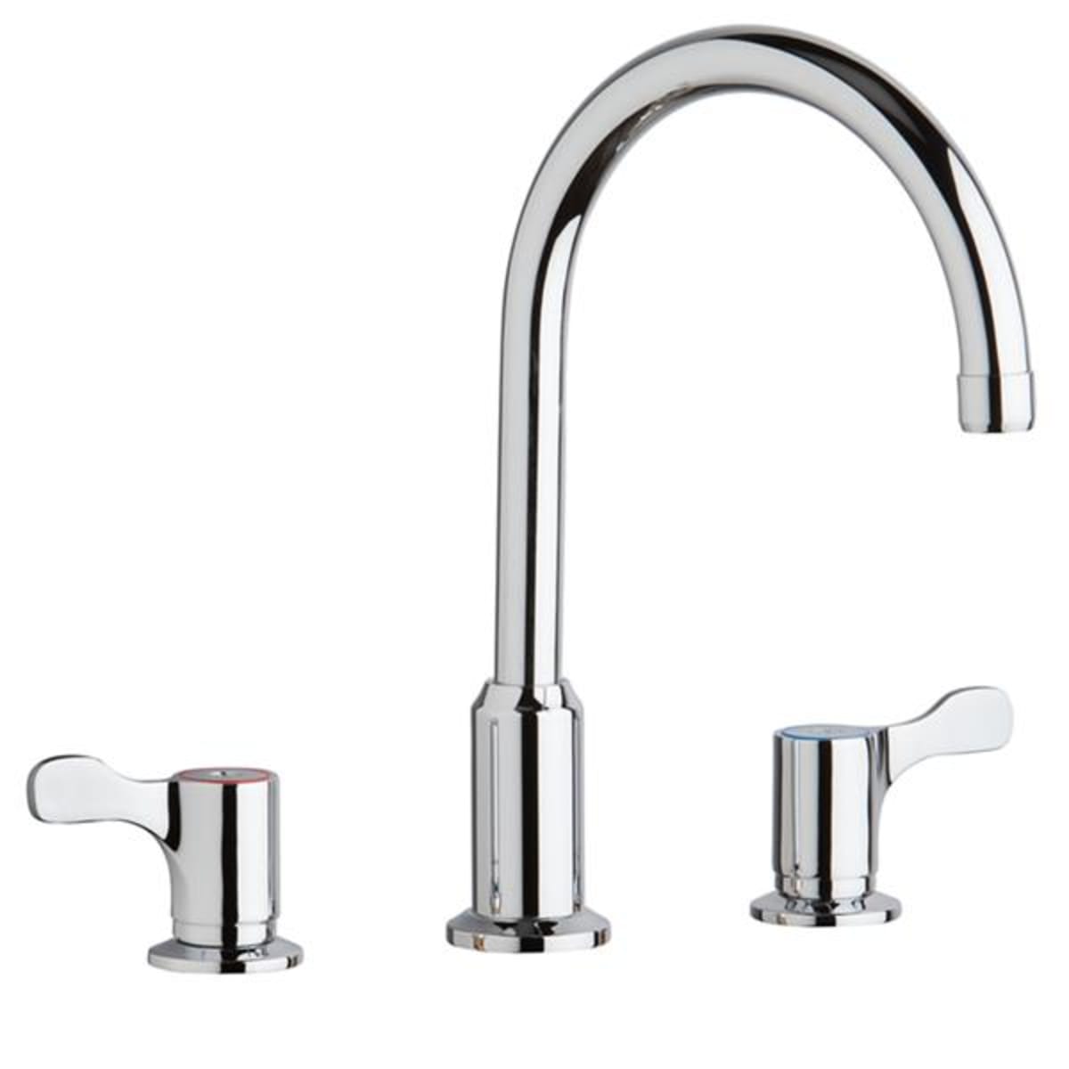 Elkay LKD2439C Elkay 8 Centerset Concealed Deck Mount Faucet with Arc Spout and 2-5/8 Lever Handles Chrome