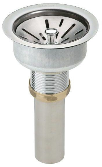 Elkay LK35 3-1/2 Drain Fitting Type 304 Stainless Steel Body Strainer Basket and Tailpiece