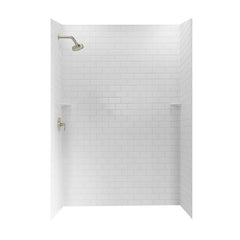 Swan Corporation STMK723662.010 72-1/2 x 62 in. Swanstone Shower Unit in White