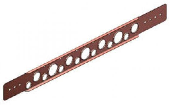 Holdrite 108-26 Copper Stub Bracket for 1/2 to 1 Inch CTS Pipe, 26 Inch Length