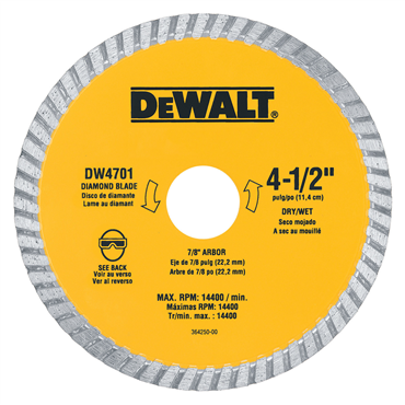 DeWalt DW4701 Extended Performance Turbo Blades 4-1/2