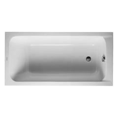 Duravit 700095000000092 D-Code 59-1/8 x 29-1/2 in. Soaker Drop-In Bathtub with Reversible Drain in White