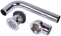 Dearborn 760W-1 1-1/4 Diameter, Chrome Plated, Brass, 17 Gauge, Grid Wheelchair, PO Plug