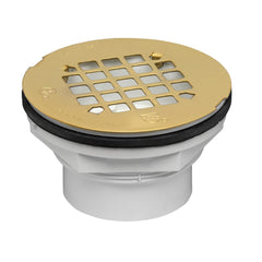 Oatey 42097 Shower Drain 2 in White PVC Solvent Weld