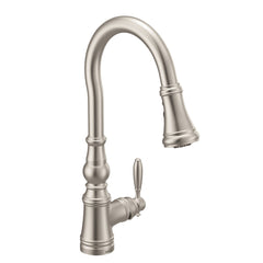 Moen S73004SRS Waterhill Single Handle Pull Down Kitchen Faucet in Spot Resist Stainless