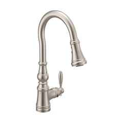 Moen S73004SRS Waterhill Single Handle Pull Down Kitchen Faucet in Spot Resist Stainless