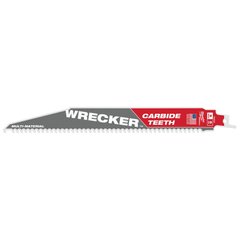 Milwaukee 48-00-5542 WRECKER 12 in 6 TPI Carbide Teeth Sawzall Blade 5PK