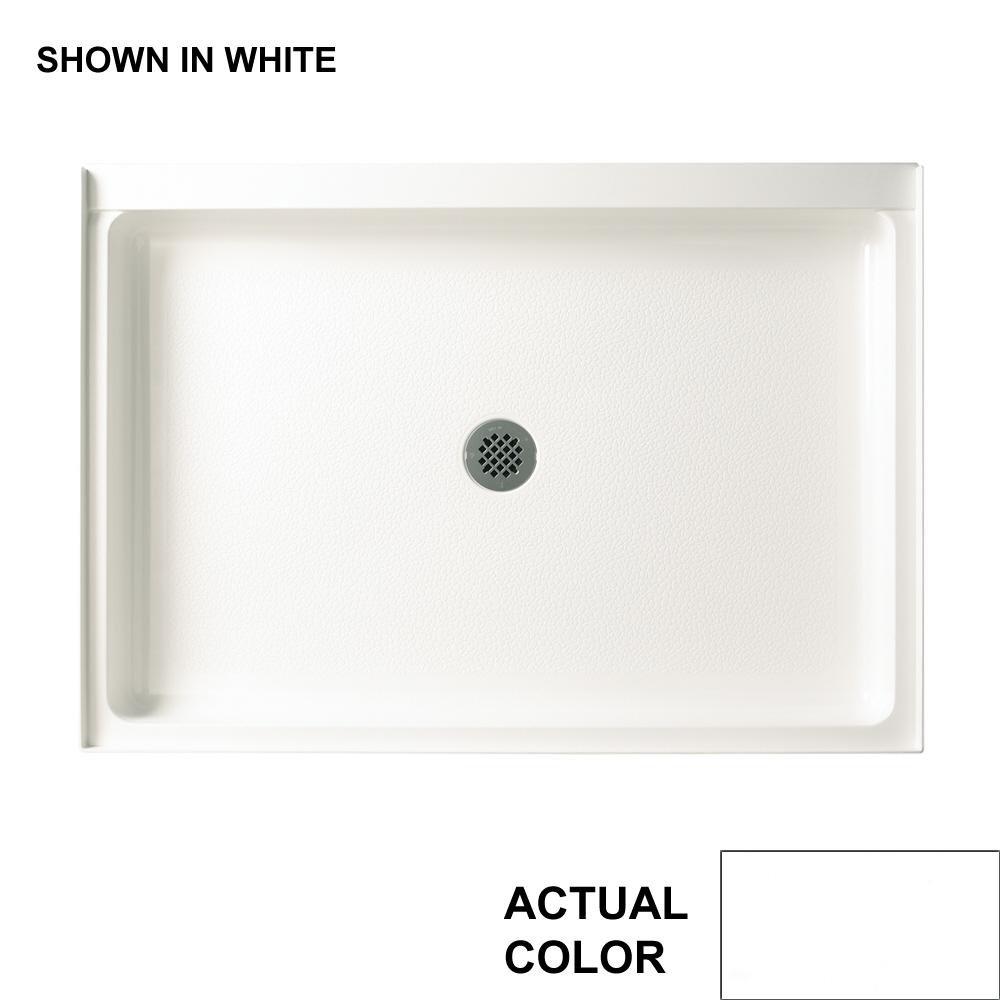 Swan FF03448MD.010 Veritek 34 in. x 48 in. Shower Base with Center Drain in White