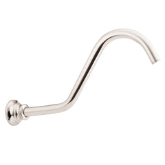 Moen S113NL Waterhill 14 in. Rainfall Shower Arm and Flange in Polished Nickel