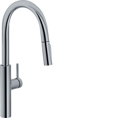 Franke PES-PDX-SNI Pescara 19.7-inch Single Handle Pull-Down Kitchen Faucet Satin Nickel