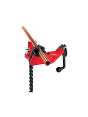 Ridgid 40210 1/4 to 6 Pipe Capacity, Cast Iron Body, Neoprene Coated Jaw, Pipe Working, Top Screw, Bench Chain Vise