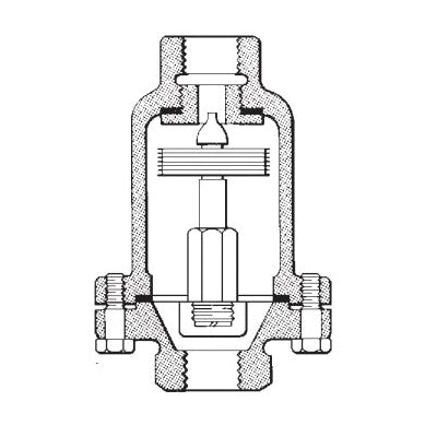 Spirax Sarco 62094 VS 206 Balanced Pressure Thermostatic Air Vent 250 psi