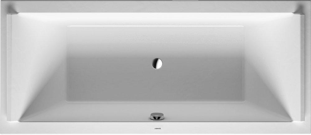 Duravit 700338000000090 Starck 70-173/200 x 70-7/8 in. Soaker Drop-In Bathtub with Center Drain in White