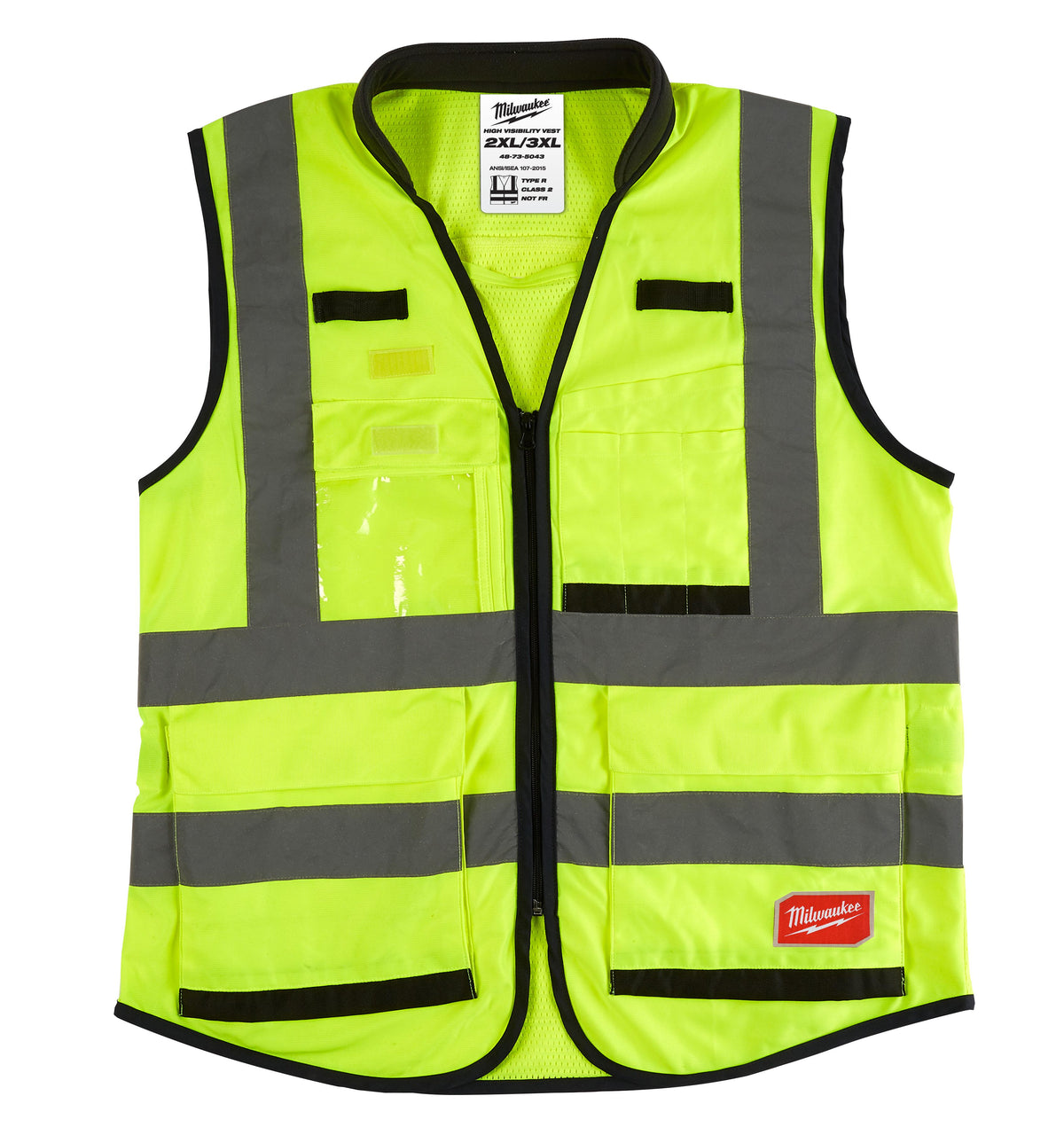 Milwaukee 48-73-5043 High Visibility Yellow Performance Safety Vest XXL/XXXL