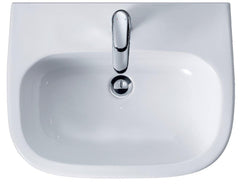 Duravit 23106000002 D-Code 23-5/8 x 18-1/8 in. Oval Wall Mount Bathroom Sink