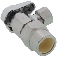 Brasscraft G2PR19XR 1/4-Turn Water Stop, Angle Valve, 1/2 Inch Nominal CPVC x 3/8 Inch OD Compression