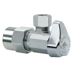 Brasscraft G2PR19XR 1/4-Turn Water Stop, Angle Valve, 1/2 Inch Nominal CPVC x 3/8 Inch OD Compression