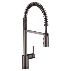 Moen 5923BLS Align Single Handle Pull Down Kitchen Faucet in Black Stainless