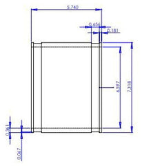 Fernco 1056-66 Flexible Pipe Coupling, 6 in Nominal, Cast Iron/Plastic/Steel/Lead End Style, PVC