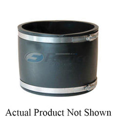 Fernco 1056-66 Flexible Pipe Coupling, 6 in Nominal, Cast Iron/Plastic/Steel/Lead End Style, PVC