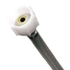 Fluidmaster PRO1T16 Toilet Connector, 3/8 x 7/8 in, Flexible Braided Stainless Steel
