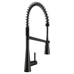 Moen 5925BL Sleek Single Handle Pull Down Kitchen Faucet in Matte Black