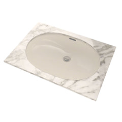 Toto LT546G#12 Oval 19-11/16 x 13-3/4 Undermount Bathroom Sink with CEFIONTECT Sedona Beige