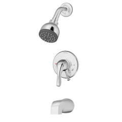 Symmons S-9602-X-P Origins Tub/Shower System w/ Secondary Integral Diverter and Integral Service Stops