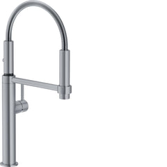 Franke PES-360-SNI Pescara Single Handle Pull Down Kitchen Faucet in Satin Nickel