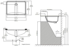 Toto LT540G#01 21-1/4 x 14-3/8 Rectangular Undermount Bathroom Sink with CEFIONTECT