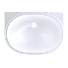 TOTO LT546G#01 Oval Undermount Bathroom Sink with CEFIONTECT, Cotton White