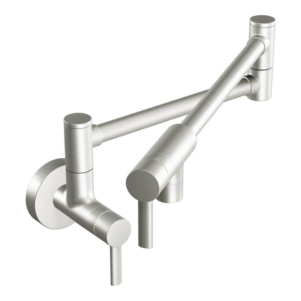 Moen S665 Modern Wall Mount Pot Filler in Polished Chrome