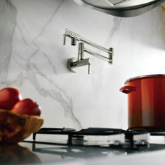 Moen S665 Modern Wall Mount Pot Filler in Polished Chrome