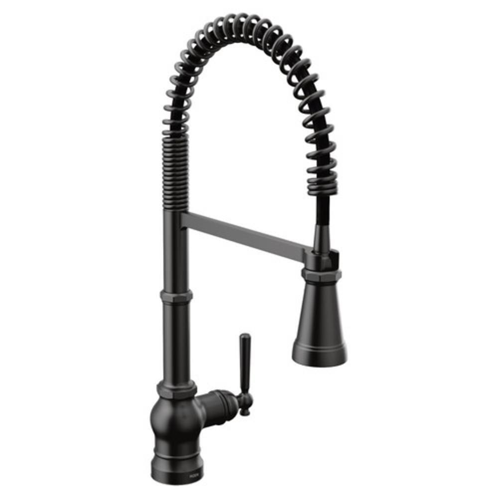 Moen S72103BL Paterson Single Handle Pull Down Kitchen Faucet in Matte Black